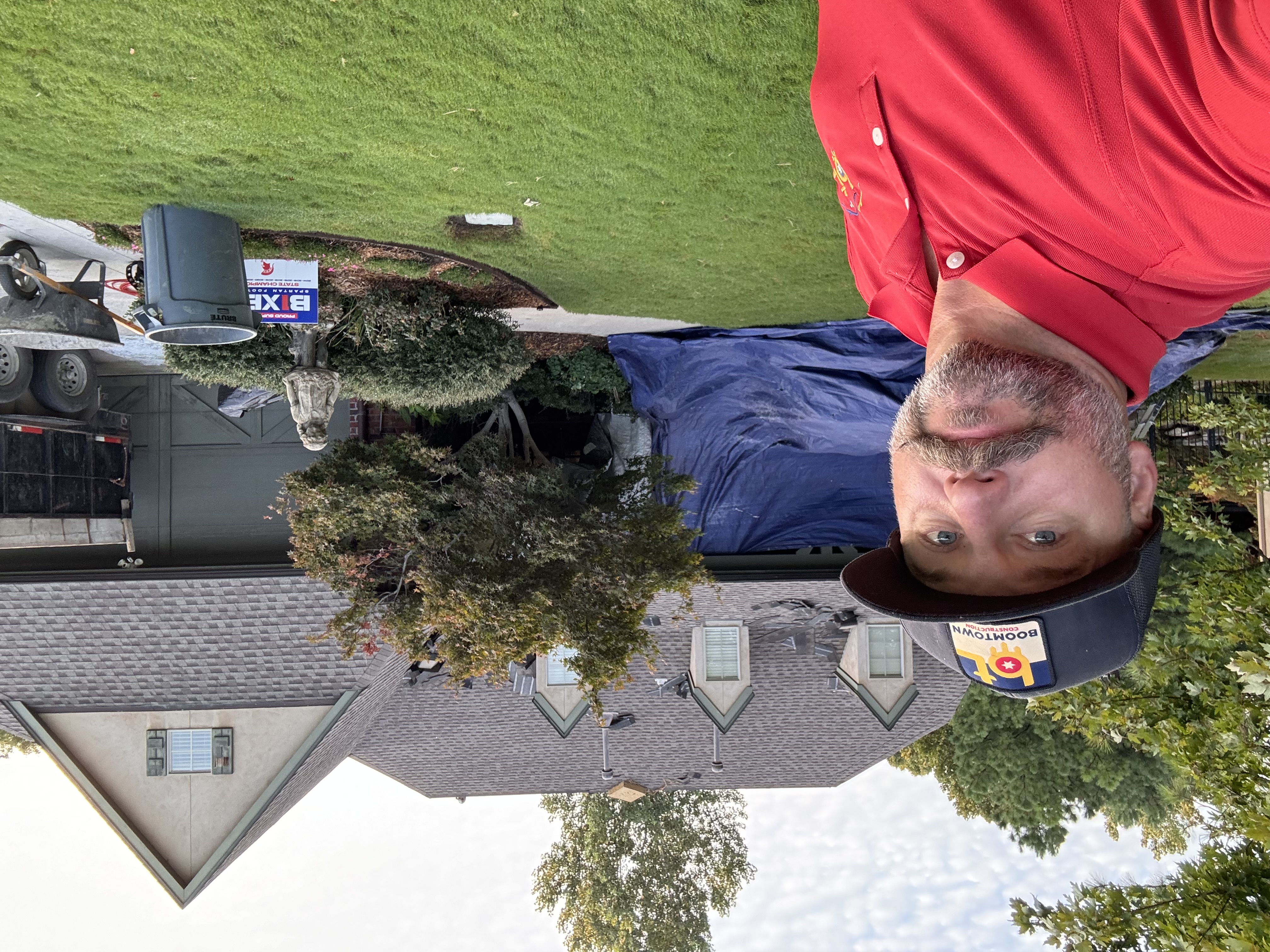 Dave on-site at a storm-damaged Tulsa roof